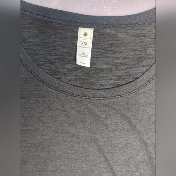 Yogalicious Lux Sleeveless Top With Side Knot. Black, Size XXL - Picture 13 of 13